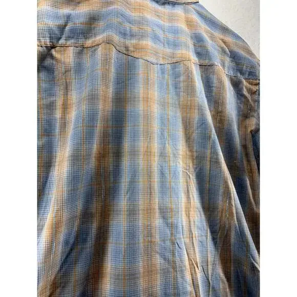 Vintage Dee Cee Pearlsnap Sawtooth Button Up Plaid Mens Size 17-35 - Picture 8 of 8